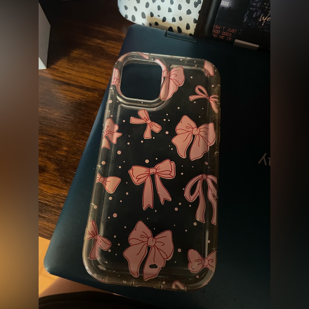 Pink Bow Pattern Phone Case